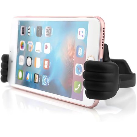 RFGBRG-Thumbs up Cell Phone Holder Adjustable Silicone Tablet Stand Portable Desktop OK Stands Compatible for iPhone iPad Samsung Motorcycle Google TCL (Green Pink Black Blue 4PCS)