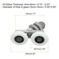 thumbnail image 2 of Uxcell Shower Door Rollers, Shower Twin Roller with 27mm Diameter, Glass Door Roller Replacement Parts, 4 Pack, 2 of 6