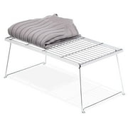 Whitmor Large Grid Stacking Shelf, Chrome