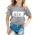 thumbnail image 3 of LUOGENLI Shirts Shirts for Teen Kids Girls Child Short Sleeve Prints T Shirt Trendy Girls Fans Present Tops Shirts for Girls 10-12 Trendy Summer Crop Tops for Girls 7-8 Grey 12-13 Years, 3 of 6