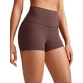 thumbnail image 1 of Shorts CRZ YOGA Butterluxe tiro alto 6 cm Taupe talla S, 1 of 5