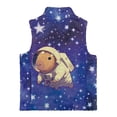 thumbnail image 5 of Garronmavis Space Capybara Kids Vest 4T Wind Proof Winter Lightweight Sleeveless Fleece Jacket with Pocket Comfortable Boys Zippered Vests Versatile Fall Outfits Fashion Clothing, 5 of 7