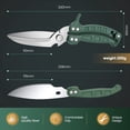 thumbnail image 2 of （Green）Detachable Poultry Scissors, Shark Tooth Kitchen Scissors, Professional Multi-Function Kitchen Scissors for Cutting Bones, Meat, Poultry, Vegetables and Seafood,MU, 2 of 5