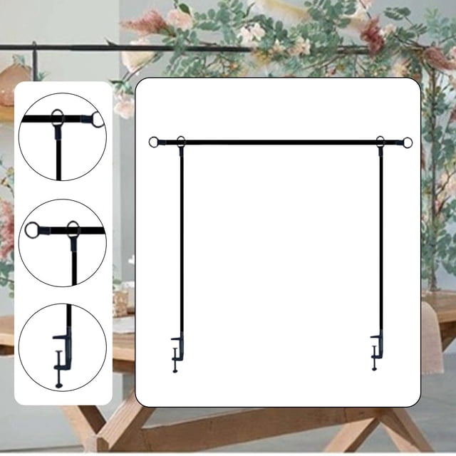 Soporte de varilla para mesa de boda, marco de arco para mesa, soporte de fondo, resistente para arco de flores y fiesta de cumpleaños