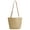 Khaki, variant on Spencer Straw Tote Bag for Women Shoulder Purses Buckets Handbag for Summer Beach Travel Vacation (Khaki)