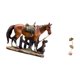 thumbnail image 5 of Estatua de hoja de caballo, adorno artístico, figura de resina y metal, decoración de escritorio, colección de esculturas abstractas para el hogar, la, 5 of 8