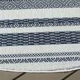 thumbnail image 4 of SAFAVIEH Beach House Merrilyn Striped Indoor/Outdoor Area Rug, Navy/Ivory, 6'7" x 6'7" Round, 4 of 14