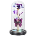 thumbnail image 3 of KAKOWELY Regalos de San Valentín para mujeres: Rosas eternas con cúpula de cristal, rosas preservadas con cúpula de cristal., 3 of 4
