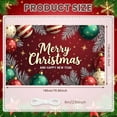 thumbnail image 2 of Blue Ornaments Merry Christmas Banner Star Pattern Christmas Backdrop Snowflake Design Red Background Holiday Background for Christmas Party New Year Celebration Indoor Decoration, 2 of 9