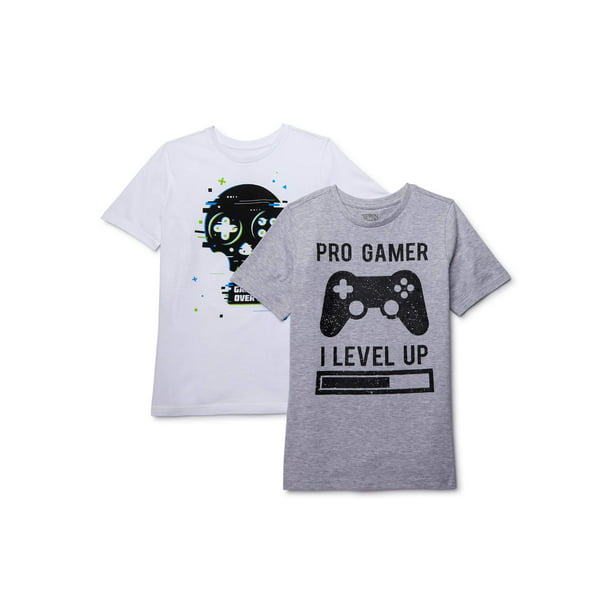 Seven Oaks - Seven Oaks Boys Gamer Graphic T-Shirts, 2-Pack, Sizes 7-16 ...