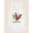 thumbnail image 3 of Avian Collage I Racerback Tank Women -Victoria Borges Designs, Female Large, 3 of 4