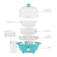 thumbnail image 5 of Elite Cuisine EGC-007T Maxi-Matic Egg Poacher & Egg Cooker with 7 Egg Capacity, Teal, 5 of 7
