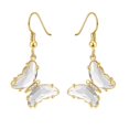 thumbnail image 3 of Dangle Drop Earrings Butterfly: Fake Crystal Charm Earrings Pierced Earrings, 3 of 3