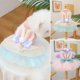 thumbnail image 2 of Vestido de perro con orejas de conejo, falda tutú de tul, vestido para mascotas con orejas de conejo 3D, lindo vestido de conejito para perros y gatos, atuendo para fiestas y vacaciones., 2 of 8
