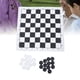 thumbnail image 4 of Juego De Damas, Juegos De Mesa De Viaje Para Niños Y Adultos, Juegos De Damas Plegables Enrollables De Cuero De PU, Juego De Mesa Familiar, Juego De Césped, Recuerdo De Fiesta, 4 of 7