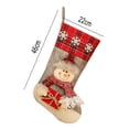 thumbnail image 6 of Fancy Christmas Stockings 18 Inches Large Christmas Socks Gift Bag Children's Candy Xmas Stockings with 3D Gnome for Fam, 6 of 6