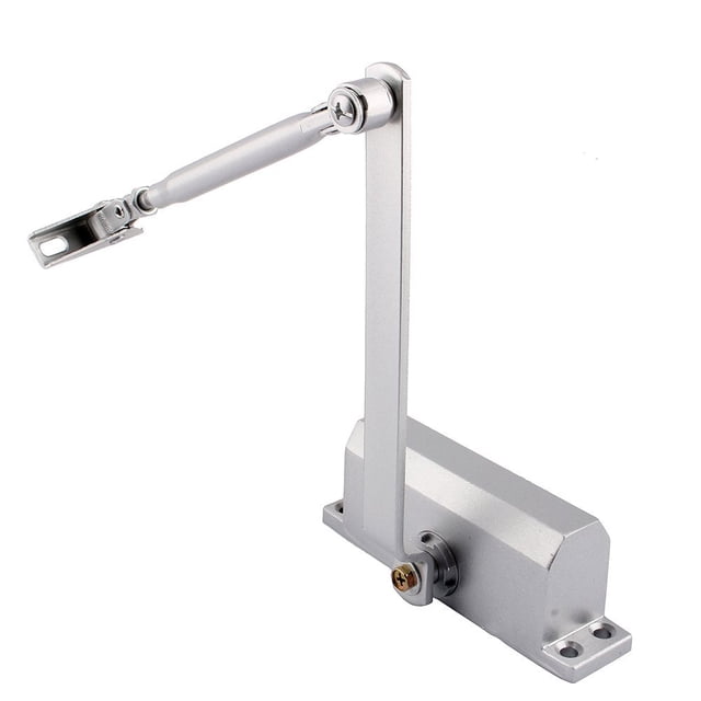 HURRISE Door Controls Commercial Door Closer, in Aluminum with Backcheck Two Independent Valves Control Sweep For Residential Commercial Use,25-45KG