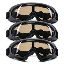 SAYFUT 3 Pairs Snow Goggles Outdoor Sports Ski Glasses Windproof Snowboard, Snowmobile, Bicycle, and Motorcycle UV Protective Glasses with Adjustable Straps