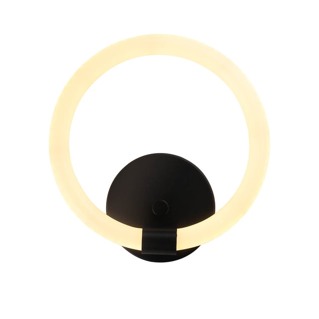 Lámpara Arbontante de Pared Luxica Lighting LED Hoop Negro