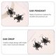 thumbnail image 3 of 3 pares de gotas de orejas de araña creativas Exagerar la joyería de oído del oído de la oreja, 3 of 5