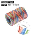thumbnail image 2 of Uxcell Raffia Paper Craft Rope Handmade Twisted Paper Craft String Cord Rope for Decoration Gift Packaging Dark Blue, Orange, Red, Green, 2 of 6