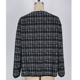 thumbnail image 4 of Uaswgudfs ​Women's Textured Tweed Winter Coat - Cropped Open Front Insulated Cold Weather Outerwear, 4 of 4