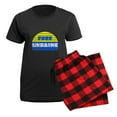 thumbnail image 5 of CafePress - Free Ukraine - Women's Short Sleeve Print T-Shirt and Pants Dark Cotton Pajama Set, 5 of 7
