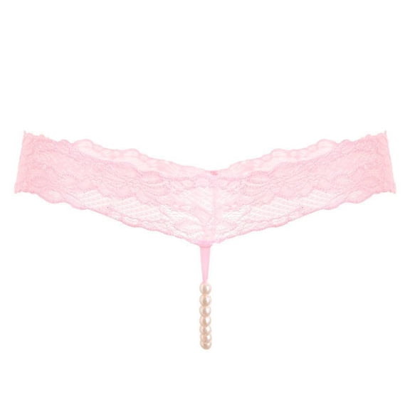 Pearl Massage Thong Lace Thongs for Women Transparent Playful Panties for Women