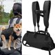 thumbnail image 2 of Mochila para transportar perros, bolso de hombro, mochila con correa para mascotas de mano, portátil, transpirable, se puede usar como bolso cruzado con suministros para mascotas., 2 of 3