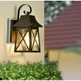 thumbnail image 5 of Farmhouse 1-Light Oil Rubbed Bronze Dusk to Dawn Outdoor Wall Lantern Sconce Porch Light Homedepot Light Fixtures, 5 of 5