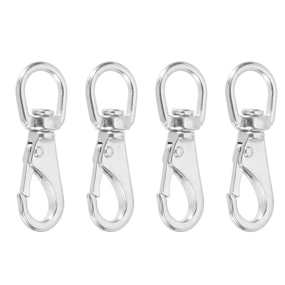 Uxcell Swivel Eye Bolt Snap Hooks Heavy Duty Single Ended Flag Clips Load for Flag Pole Pet Leash Leather Craft M4