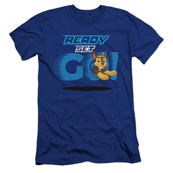 Paw Patrol Ready Set Go! Chase Unisex Adult Canvas Brand T Shirt