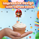 thumbnail image 3 of 24 adornos para cupcakes de Super Mario Bros, banderines para cupcakes, dibujos animados, baby shower, fiesta de cumpleaños infantil, fruta, postre, tarta, palillo de dientes, 3 of 4