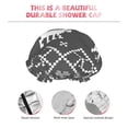 thumbnail image 5 of YFYANG Women's Double Waterproof Shower Cap, Grey Christmas Deer Reusable Hair Cap for All Hair Styles and Head Sizes, 5 of 9