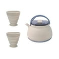 thumbnail image 4 of Hervidor de agua para acampar Zulema 1,5 L con 2 tazas olla de cocina plegable Caqui claro, 4 of 8