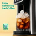 thumbnail image 3 of Single Serve Coffee Maker, Hot And Iced Coffee Machine For Ground Coffee, 6 To 14 Oz Brew Sizes, With 50 Oz Large Water Tank, Removable Drip Tray, Stainless Steel., 3 of 6