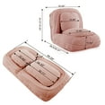 thumbnail image 5 of Aukfa Fold Lazy Sofa Bed,Floor Chair Small Couch with 5 Adjustable for Living Room, Pink, 5 of 9