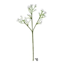 Beautynvta Artificial Babys Breath Flowers, Fake Flowers Silk Flowers, Faux Babies Breath Gypsophila Bouquet for Flower Arrangement Home Wedding Decoration, White