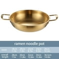 thumbnail image 3 of Air Fryers & Accessories 26Cm Korean Style Stainless Steel Instant Noodle Pot (Gold) Clearance! 1*Korean Style Stainless Steel Instant Noodle Pot Single Person Small Hot Pot, 3 of 8
