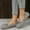 Gray, variant on Hinvhai Women's Suede Leather Casual Penny Loafers Clearance,Retro Ladies Moccasins Comfort Non Slip Fashion Boat Shoes Classic Flats Red 9(42)