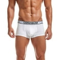 thumbnail image 4 of "Aayomet Boxer Briefs Men's Silky Underwear Pouch Trunks Boxer Briefs Multipack,White L", 4 of 4