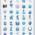thumbnail image 4 of 35pcs-50pcs Colorful Stationery Stickers Ocean Kids Stickers Mermaid Graffiti Decals for Suitcase Luggage Phone, 4 of 9