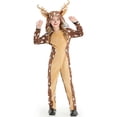 thumbnail image 3 of Disfraz de reno navideño unisex para adultos y niños, disfraz de elfo familiar, pijama de animales para parejas, traje de fiesta de carnaval, 3 of 5