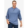 thumbnail image 2 of KingSize Men's Big & Tall Waffle-Knit Thermal Henley Tee, 2 of 6