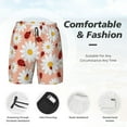 thumbnail image 5 of Fotbe Daisy and Ladybug Men’s Swim Trunks Quick Dry Swim Shorts Board Shorts with Mesh Lining-Small, 5 of 9