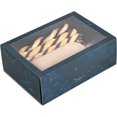 thumbnail image 3 of Clear Window Gift Boxes Rectangle Blue 7.5" X 5" X 2.5" 12 Pack, 3 of 6