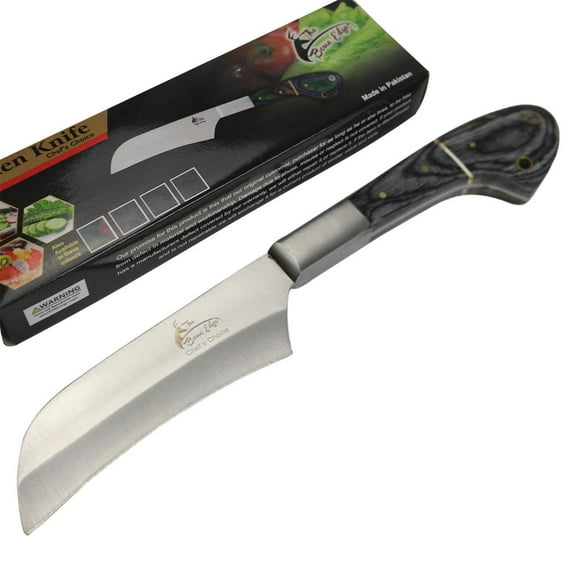 TheBoneEdge 10' Chef Kitchen Knife Black Packawood Handle Stainless Steel Blade