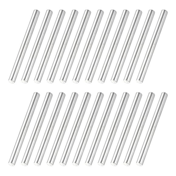 Uxcell 22 Pcs 304 Stainless Steel Round Rod, 5/32"(4mm) Diameter, 2"(50mm) Length Metal Solid Shaft Rods, Steel Stick Lathe Bar Stock for Crafts DIY Models Plane Ship Cars