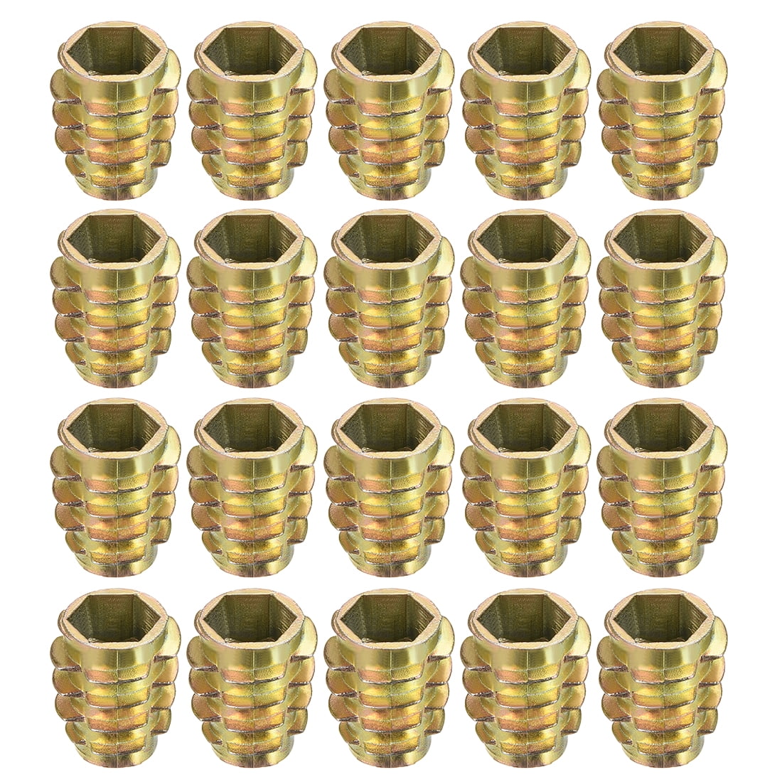 Threaded Insert Nuts Zinc Alloy HexFlush M10 Internal Threads 20mm