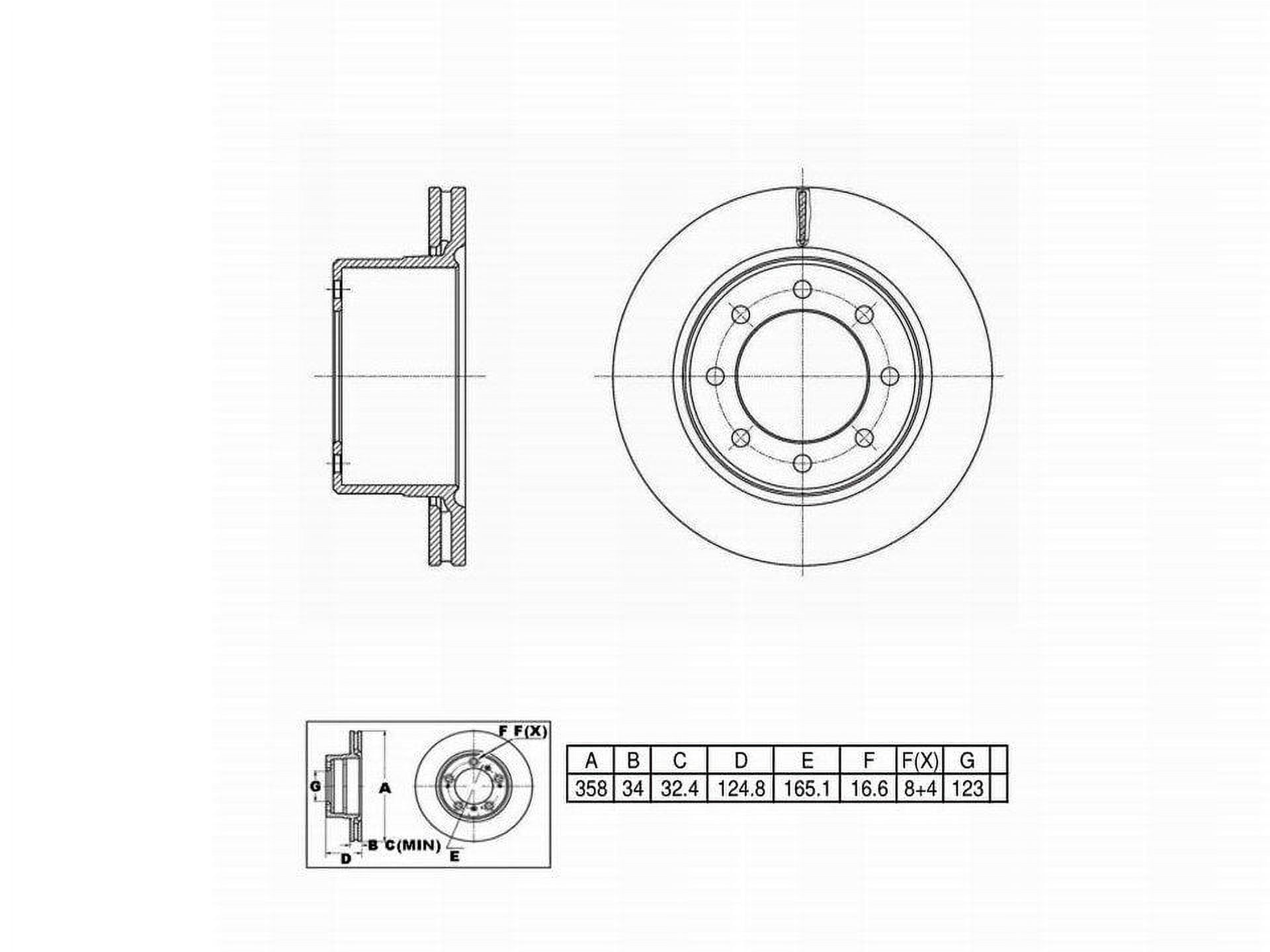 Winstop Brake Rotor, Rear WS248354, Dodge Ram 2500 2010-2009